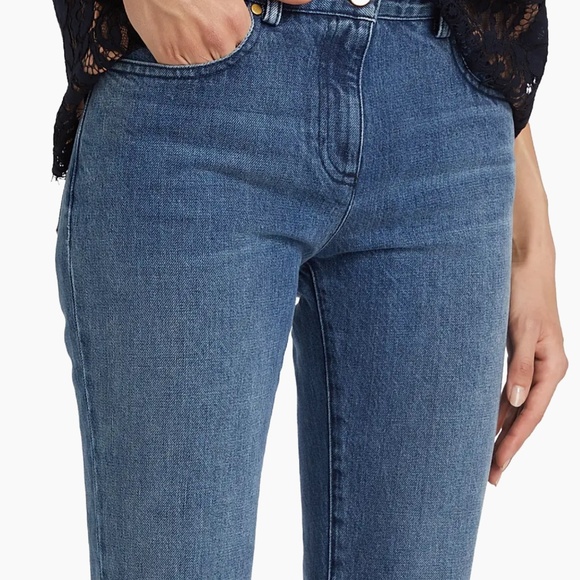 Michael Kors Collection Cotton Slim Stovepipe Jeans in Indigo - Picture 5 of 6